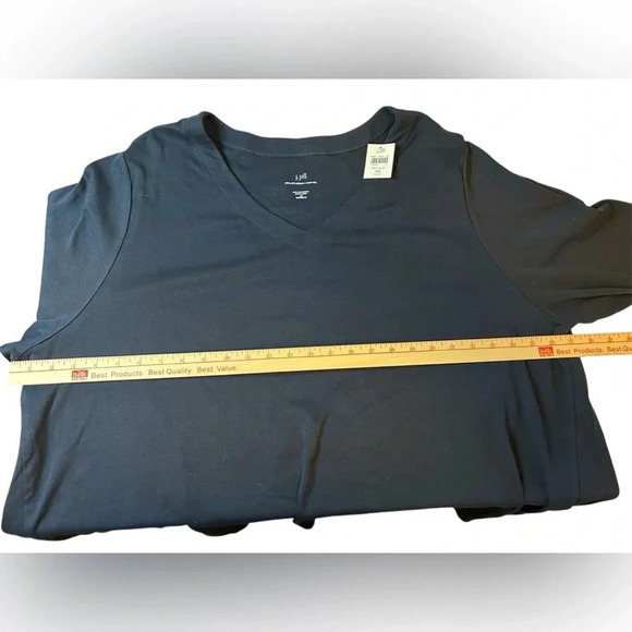 J.Jill Top- Womens 4x-Navy with 3/4 sleeves and v-neck NWT - Picture 3 of 4